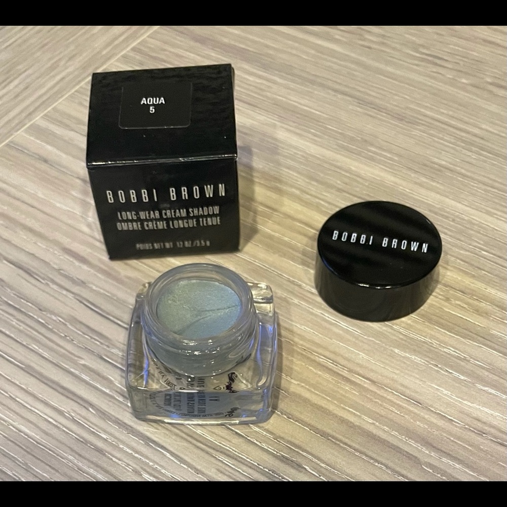 BOBBI BROWN Long Wear Cream Shadow #5 AQUA .12oz/3.5g - NEW IN BOX